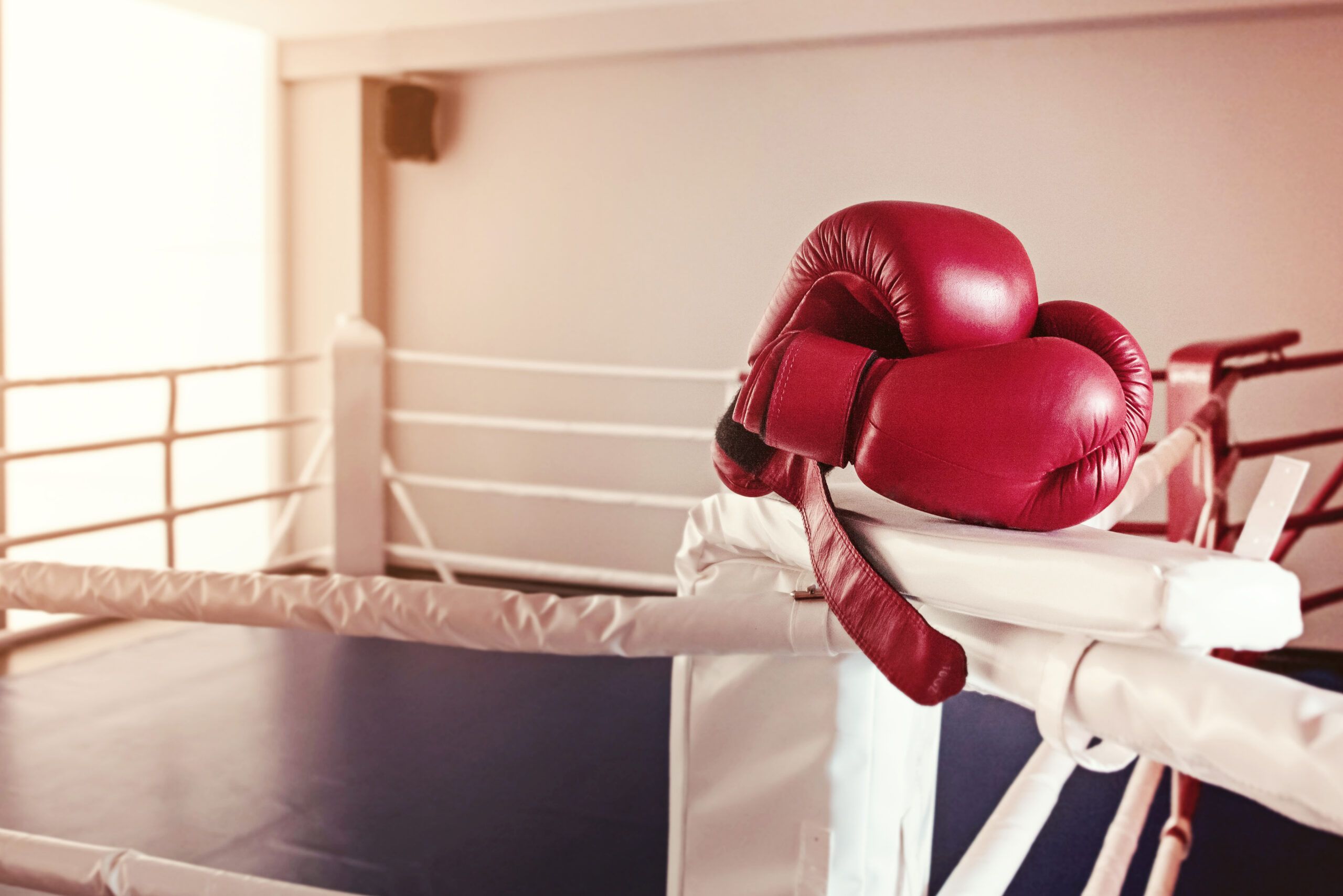 Guantes de Boxeo: Pasión y Empoderamiento Unos guantes de boxeo rojos simbolizando pasión y empoderamiento en el deporte