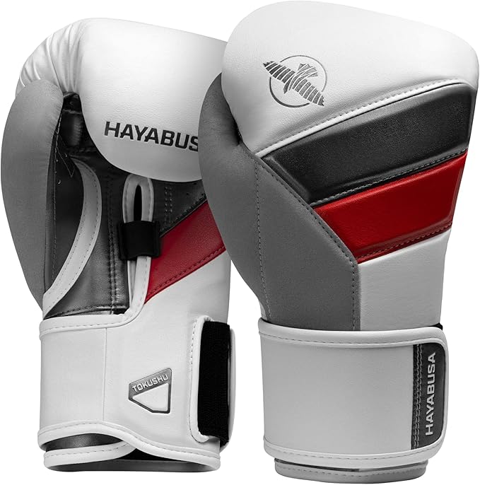 Guantes de Boxeo Hayabusa Grises y Rojos Guantes de boxeo Hayabusa grises y rojos
