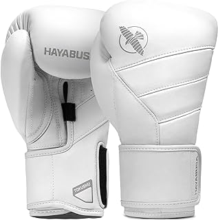 Guantes de Boxeo Hayabusa T3 de Cuero Blancos Guantes de boxeo Hayabusa T3 de cuero de color blanco sobre un fondo blanco.
