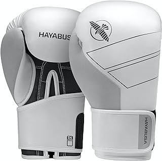 Guantes de Boxeo Hayabusa T3 Blancos y Grises Guantes de boxeo Hayabusa T3 de color blanco y gris sobre un fondo blanco.