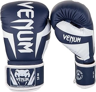 Guantes de Boxeo Venum Elite Evo Azul Marino y Blanco Guantes de Boxeo Venum Elite Evo Azul Marino y Blanco